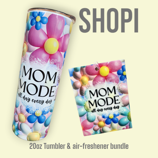 Mom Mode tumbler/freshener set